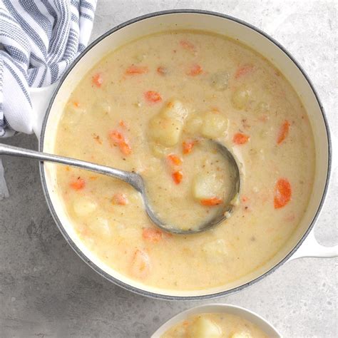 potato-leek-soup-recipe-how-to-make-it-taste-of-home image