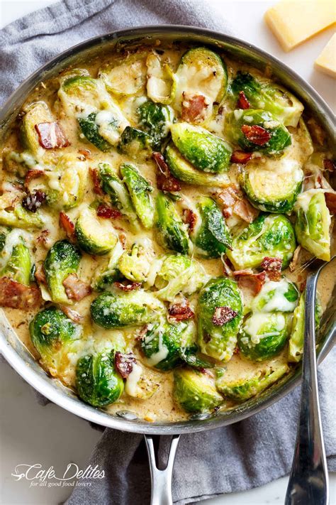 creamy-garlic-parmesan-brussels-sprouts-with-bacon image