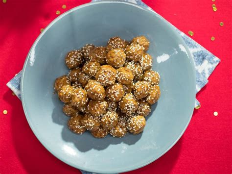 sweet-sesame-hoisin-meatballs-recipe-food-network image