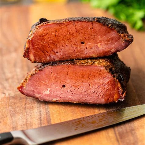 smoked-corned-beef-kevin-is-cooking image