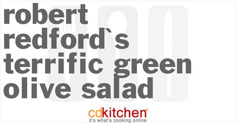 robert-redfords-terrific-green-olive-salad-cdkitchen image