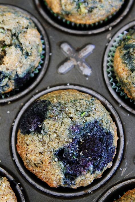 zucchini-banana-blueberry-muffins-two-peas-their image