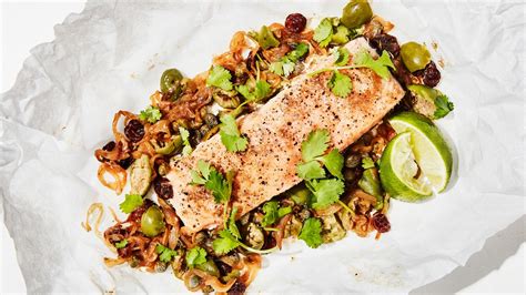 slow-roasted-salmon-in-parchment-paper-recipe-bon image