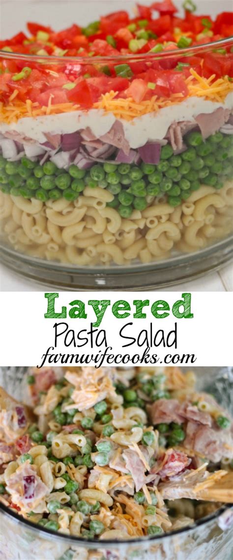layered-pasta-salad-the-farmwife-cooks image