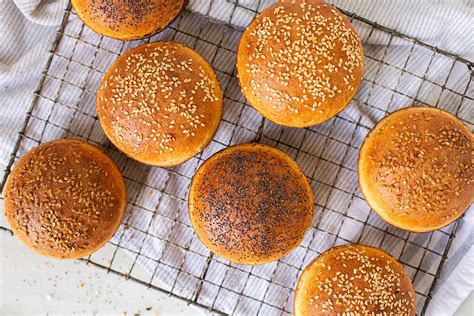 homemade-hamburger-buns-king-arthur-baking image