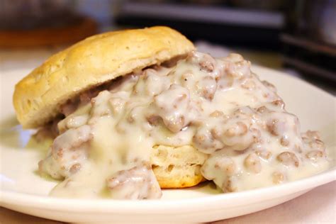 easy-sausage-gravy-and-biscuits-allrecipes image