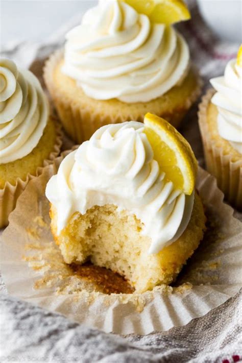 lemon-cupcakes-with-vanilla-frosting-sallys-baking image