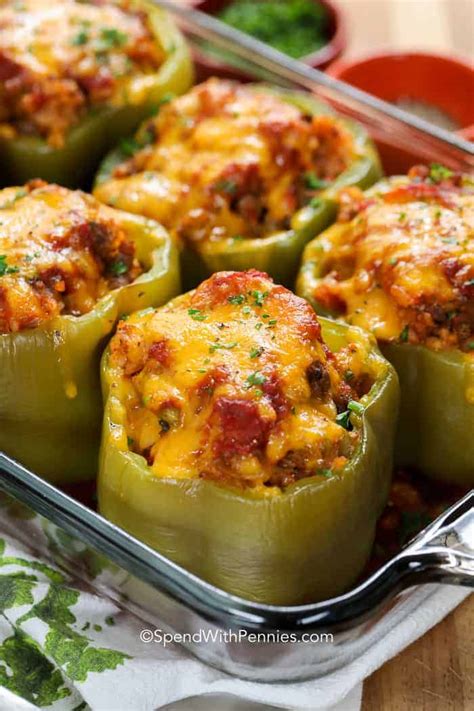 easy-stuffed-peppers-spend-with-pennies image