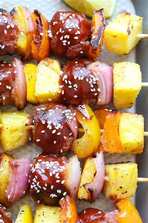 grilled-sweet-and-sour-meatball-skewers-fit-foodie-finds image