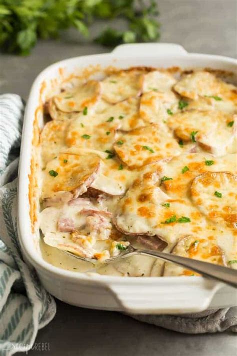 cheesy-scalloped-potatoes-and-ham-the-recipe-rebel image