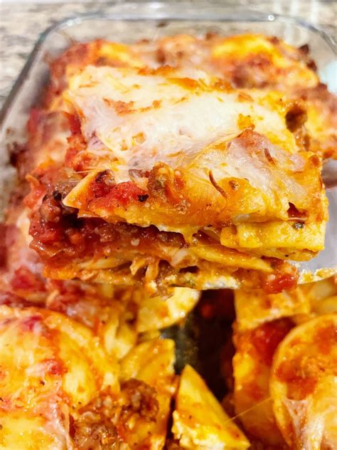 lazy-lasagna-recipe-made-with-frozen-ravioli image