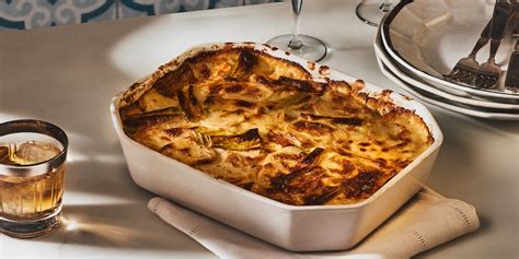 creamy-potato-and-leek-gratin-recipe-epicurious image