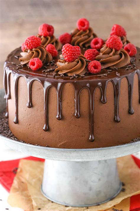 raspberry-chocolate-layer-cake-chocolate image
