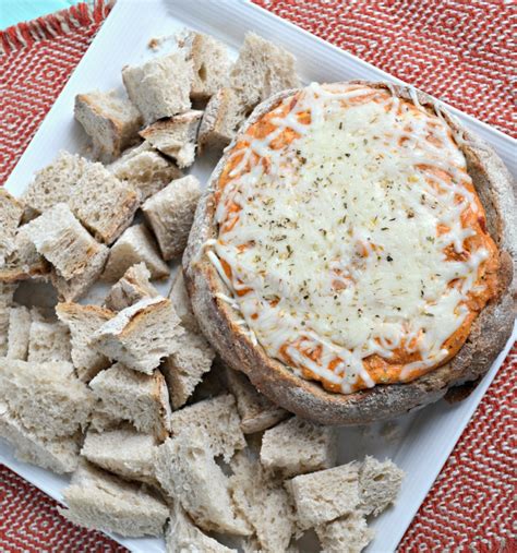 quick-easy-and-delicious-pizza-dip-stuffed-bread-bowl image