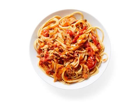 tuna-and-tomato-sauce-recipe-food-network-kitchen image