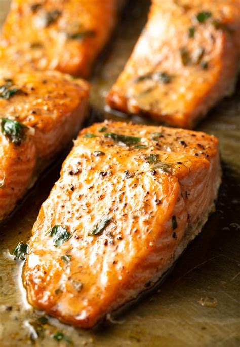 broiled-salmon-recipe-with-garlic-herb image