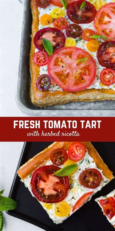 fresh-tomato-tart-with-herbed-ricotta-rachel-cooks image