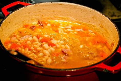 hungarian-ham-and-bean-soup-savoring-italy image