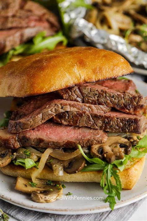 grilled-steak-sandwich-spend-with-pennies image