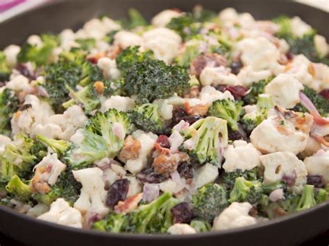 broccoli-and-cauliflower-salad-recipe-food-network image