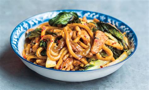 wok-charred-udon-noodles-with-chicken-and-bok-choy image