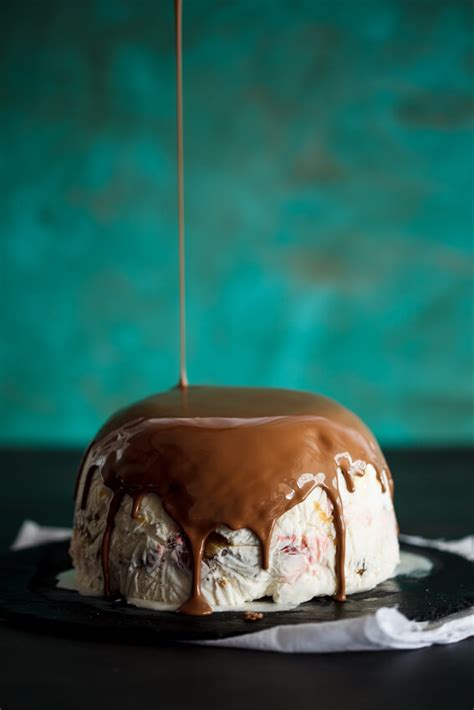 salted-caramel-and-chocolate-ice-cream-bombe-simply image