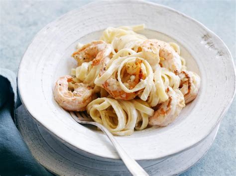 shrimp-fettuccine-alfredo-recipe-food-network-kitchen image