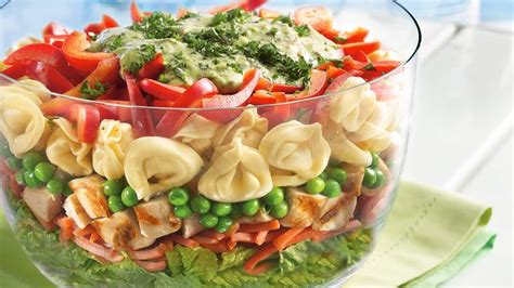 layered-tortellini-pesto-chicken-salad-bettycrockercom image