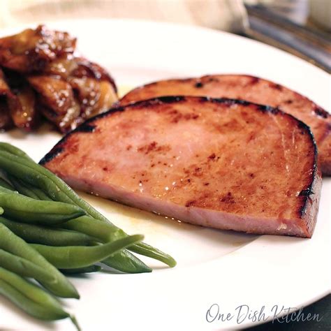 easy-ham-steak-recipe-single-serving-one-dish image