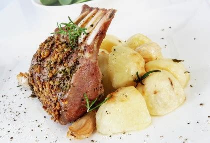 herb-marinated-lamb-recipe-rack-of-lamb image