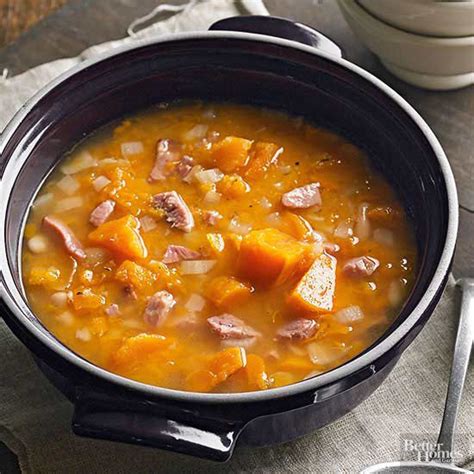 ham-and-sweet-potato-soup-better-homes-gardens image