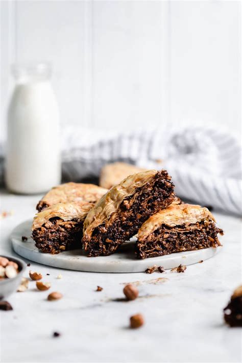hazelnut-chocolate-baklava-recipe-broma-bakery image