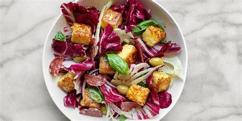 pantry-dinner-salad-with-polenta-croutons image