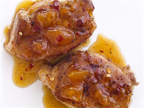 spicy-peach-glazed-pork-chops image
