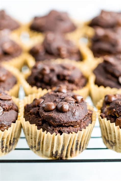 gluten-free-vegan-chocolate-protein-muffins-eating image