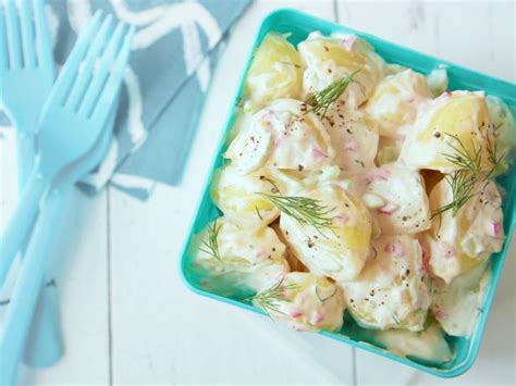 creamy-dijon-dill-potato-salad-recipe-food-network image