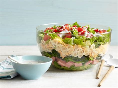 7-layer-pasta-salad-recipe-food-network-kitchen image