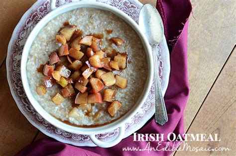 irish-oatmeal-with-hot-buttered-cinnamon-apples image