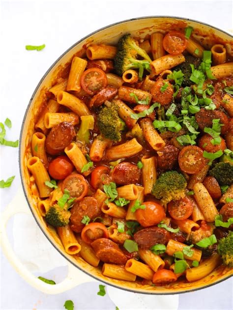 chorizo-with-pasta-one-pan-recipe-taming-twins image