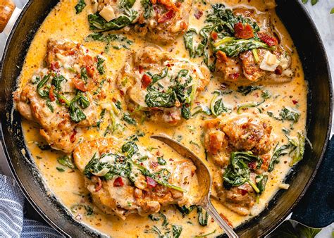 garlic-butter-chicken-with-spinach-and image