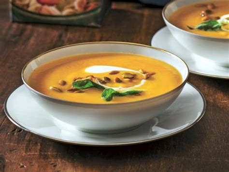 butternut-squash-soup-with-sage-recipe-food-network image