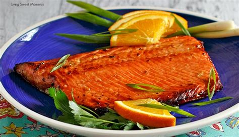 delicious-orange-ginger-glazed-salmon-recipe-living image