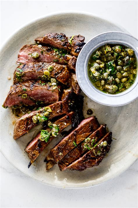 grilled-sirloin-steak-with-caper-herb-sauce-simply-delicious image