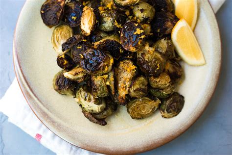 roasted-brussels-sprouts-with-lemon-zest-the-little image