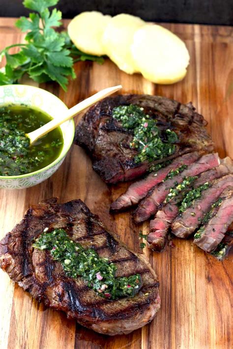 grilled-steak-with-chimichurri-sauuce image