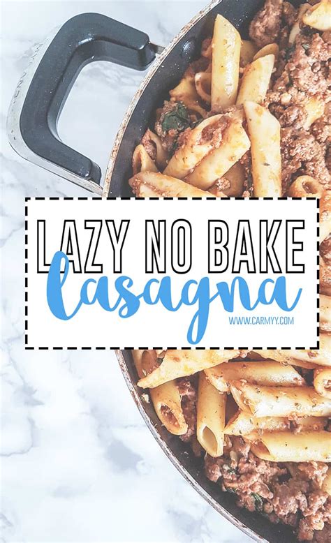 lazy-no-bake-lasagna-with-a-skillet-carmy-easy image