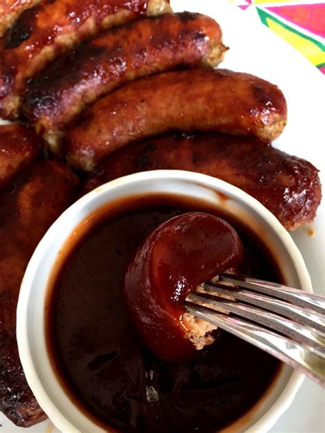 easy-baked-bbq-sausage-recipe-with-italian-or-polish image