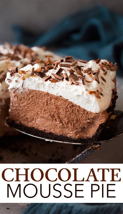 easy-chocolate-mousse-pie-cooking-classy image