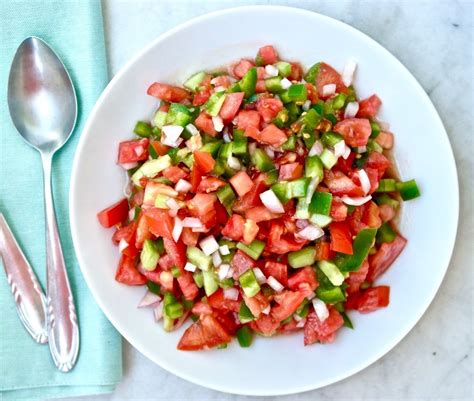 summer-spanish-salad-pipirrana-olive-tomato image