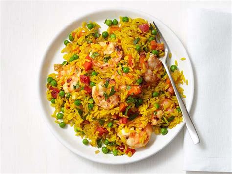 spanish-shrimp-and-rice-recipe-food-network-kitchen image